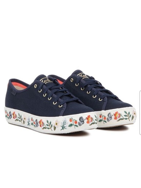 Keds Shoes - Keds x Rifle Paper Strawberry Fields Triple Kick Platform Sneakers Womens 7.5